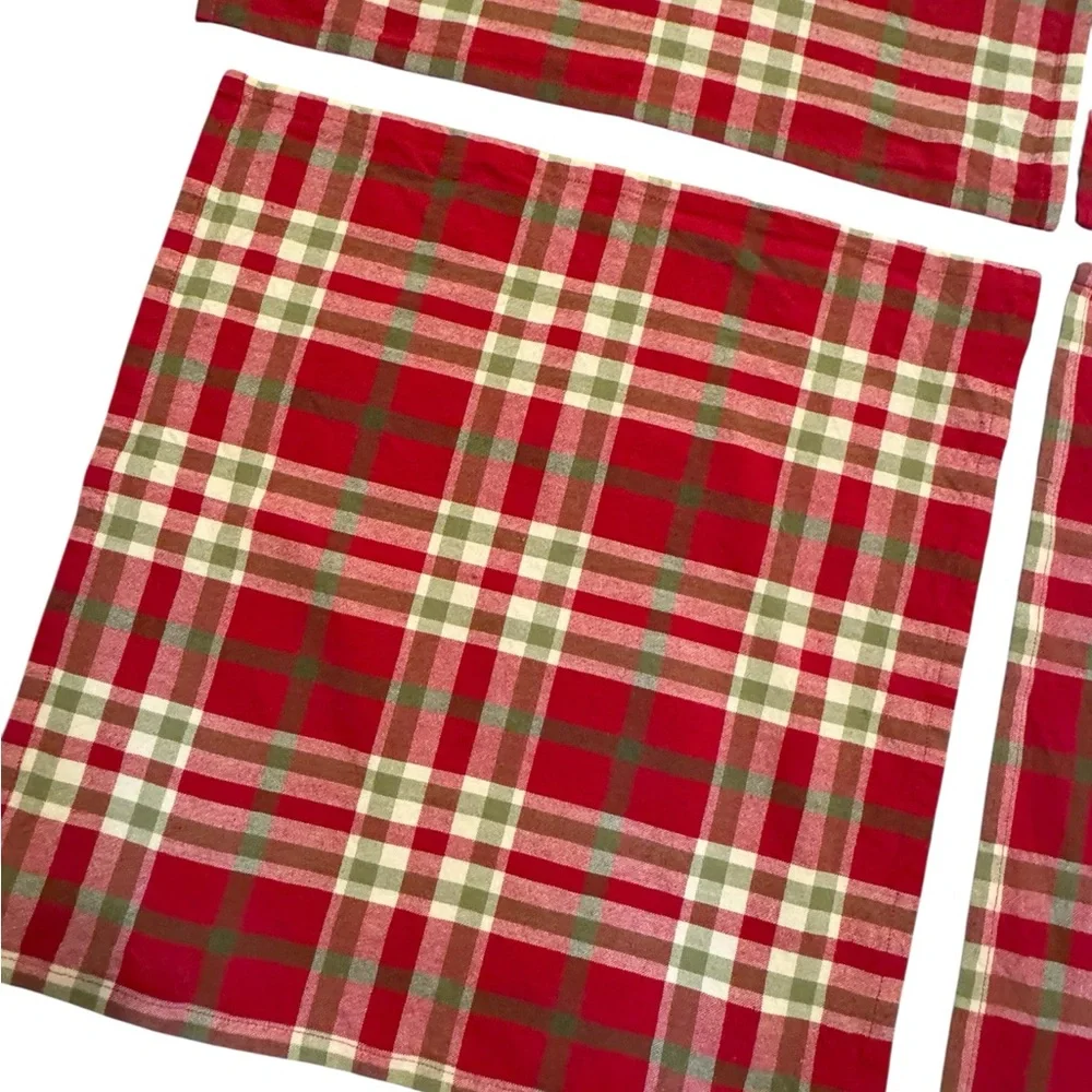 Set of 4 Park Designs Red‎ Plaid Placemats